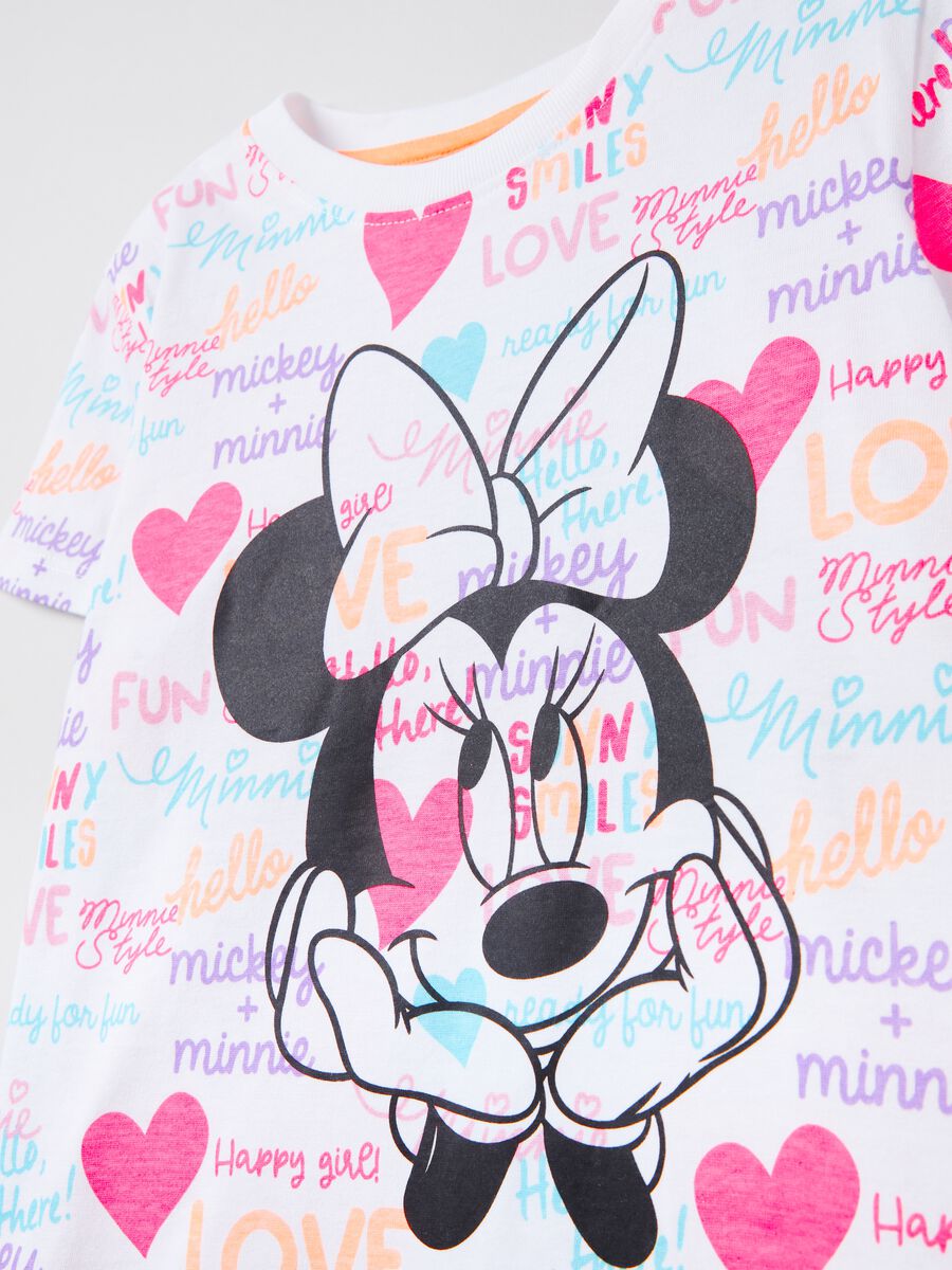 T-shirt in cotone con stampa Disney Minnie_2