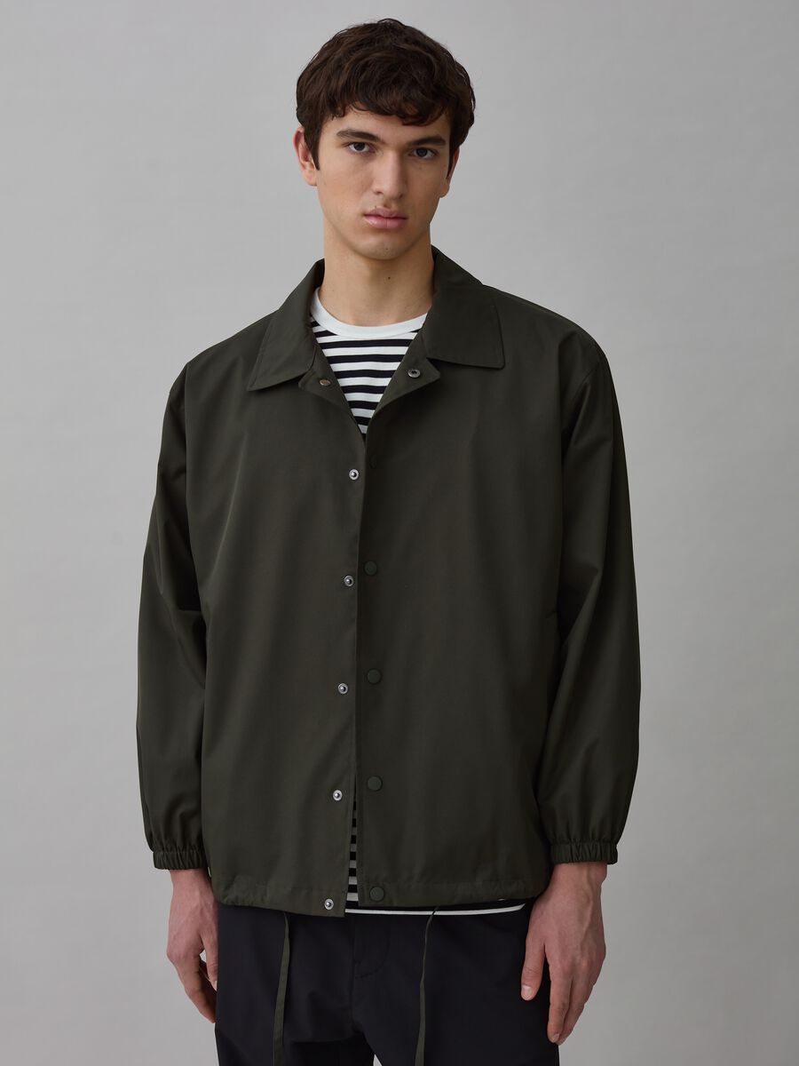 Selection jacket in technical fabric with drawstring_1