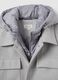Grey padded regular fit jacket with hood_5