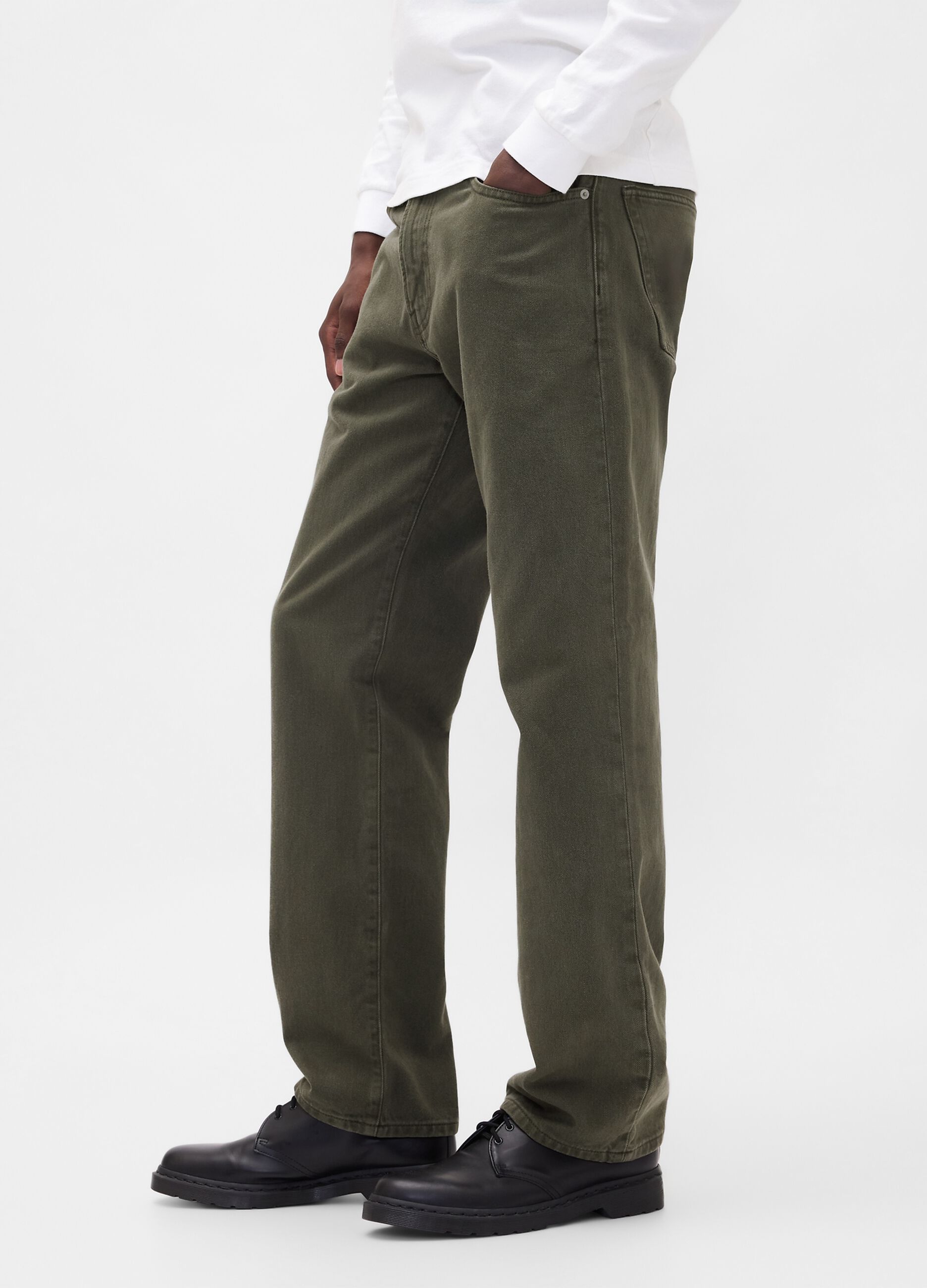Gr&uuml;ne Baumwollhose