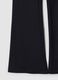 Blue flared leggings in stretchy fabric_8