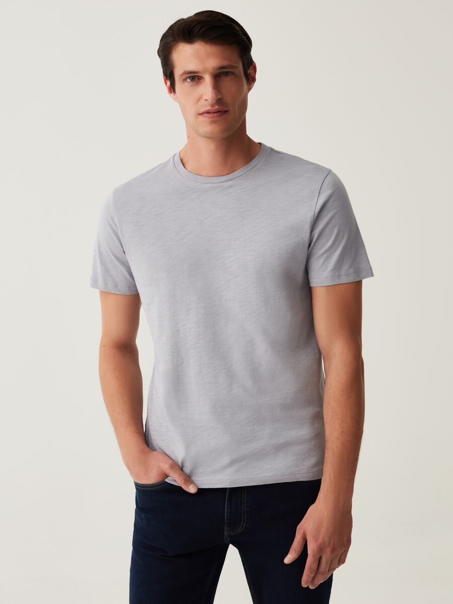 Two-pack T-shirts in cotton slub_1