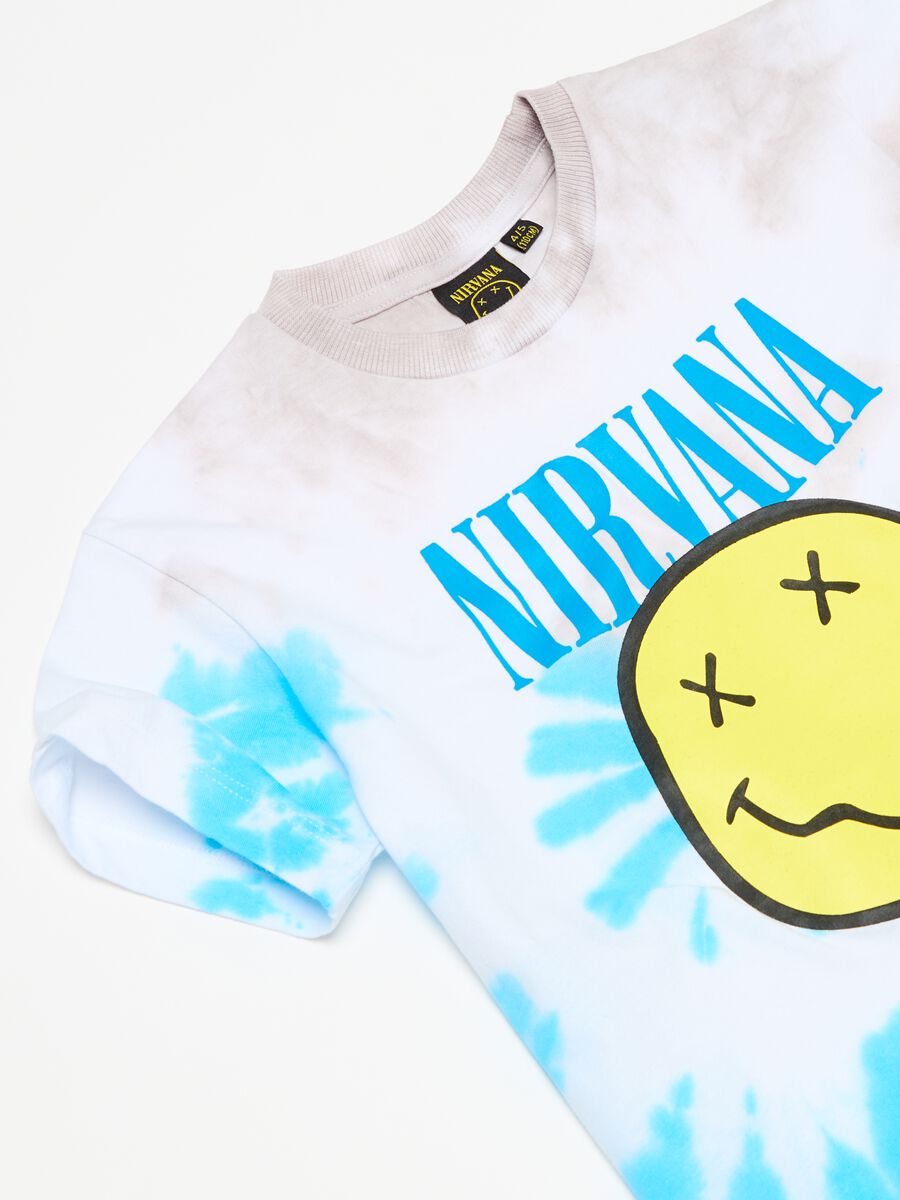 Tie-dye T-shirt with Nirvana print_2