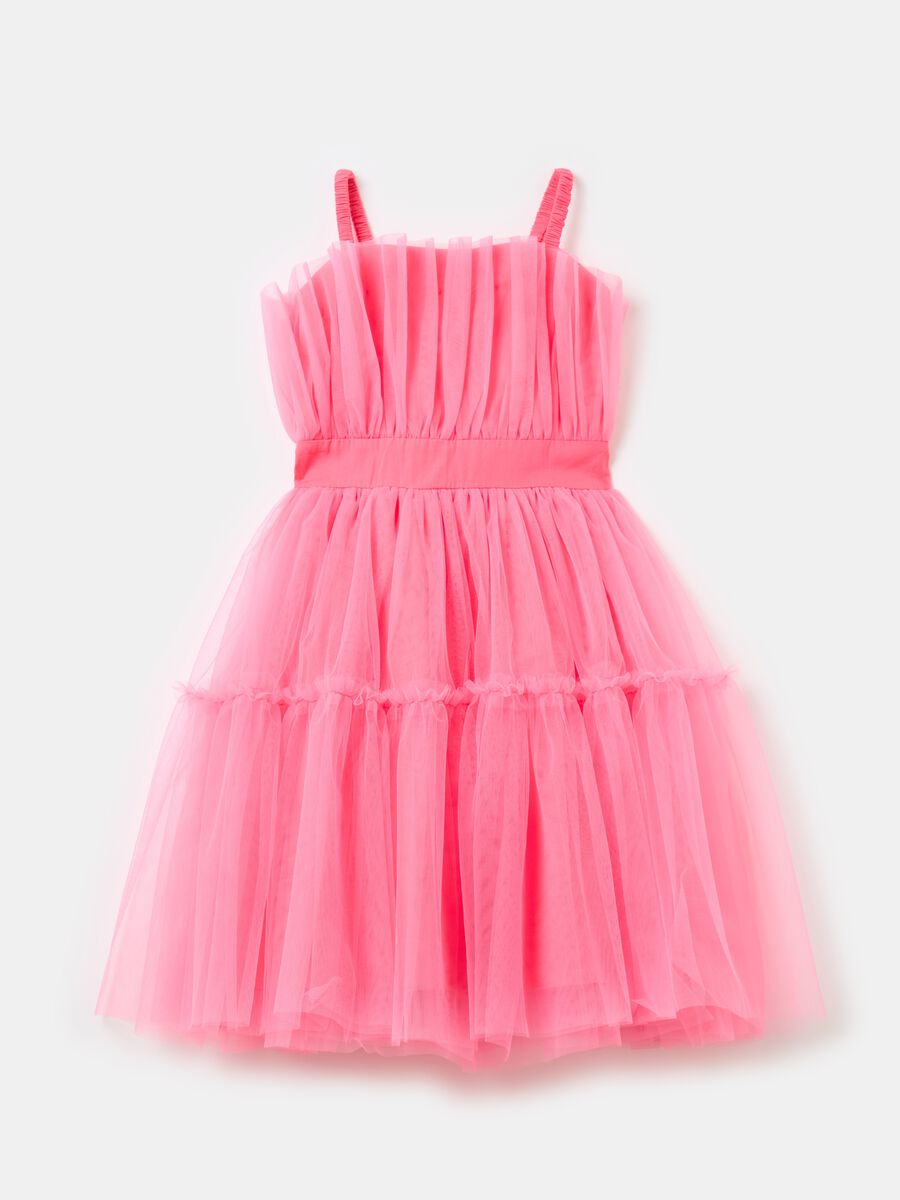 Dress in pleated tulle_0