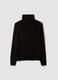 Maglia nera a dolcevita regular fit in jersey knit_2