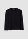 Schwarzes Regular-Fit T-Shirt aus elastischer Bio-Baumwolle f&uuml;r Jungen_4