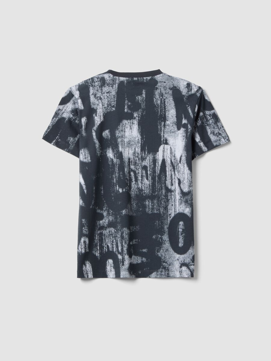 Jungen T-Shirt aus reiner Baumwolle, mehrfarbig, Regular Fit mit Drucken_4