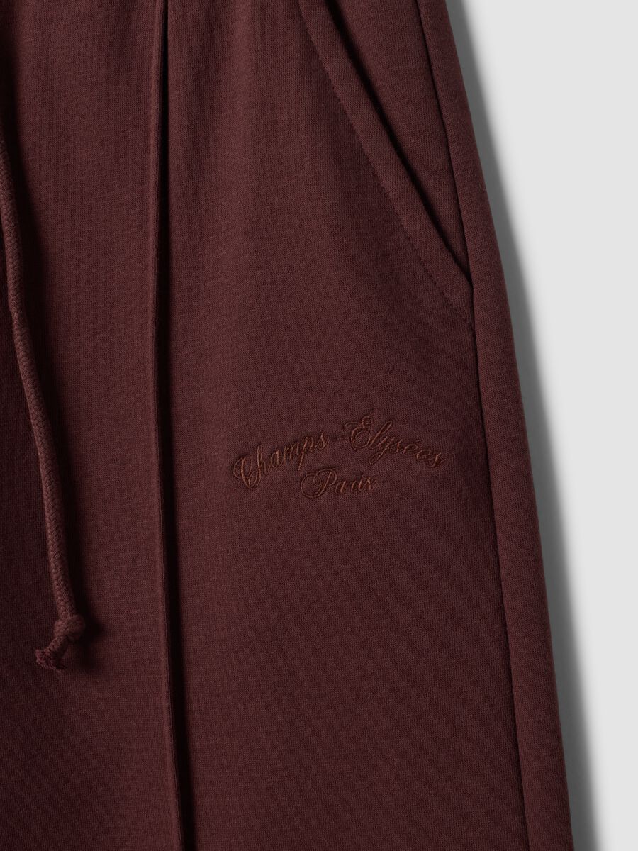 Brown cotton-blend straight-fit joggers_7