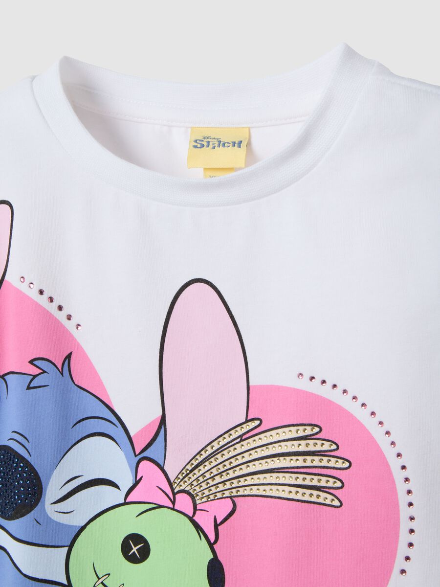 Multicolour Stretch Cotton Set for Girls with Stitch_2