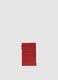 Red genuine leather zip wallet_1