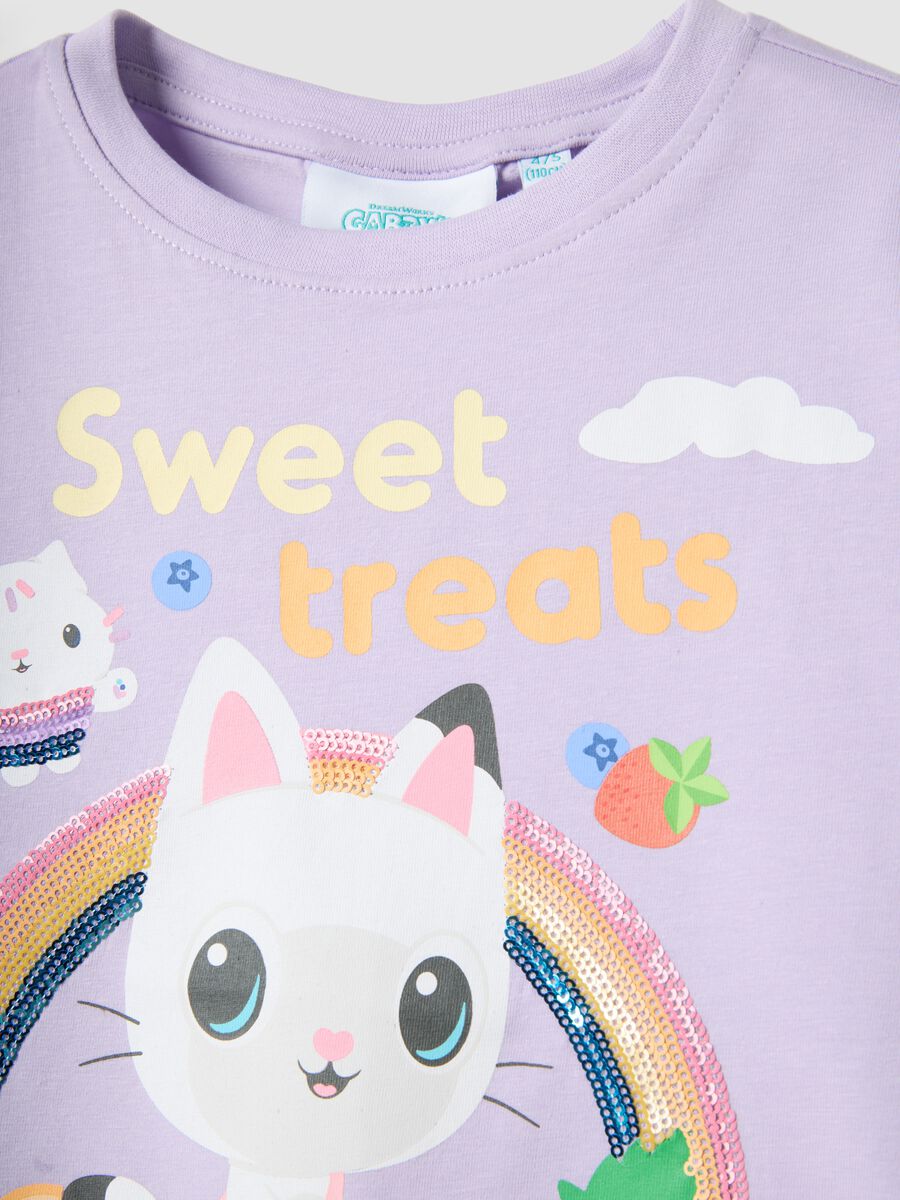 Girls' lilac stretch cotton regular fit t-shirt_2