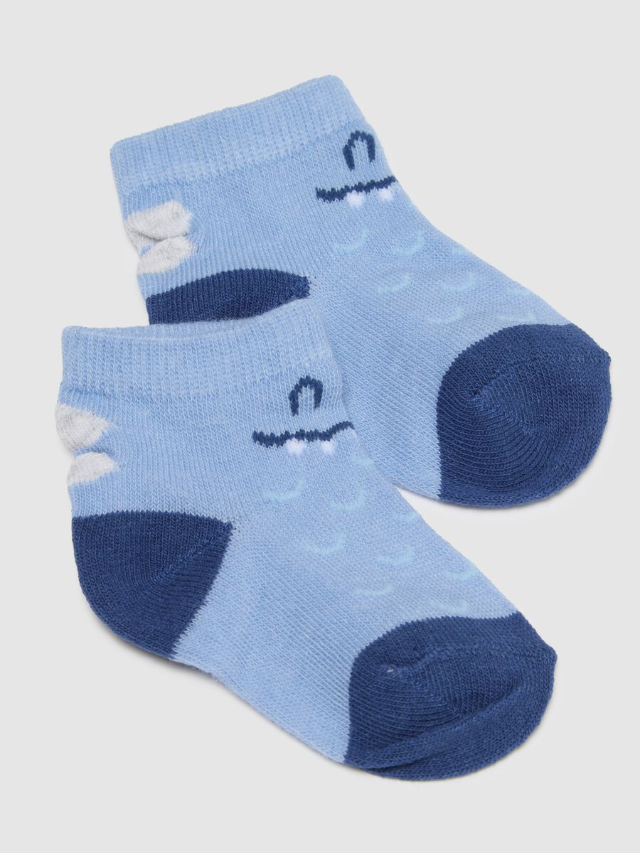 Newborn multi-colour cotton blend socks tripack with designs_2