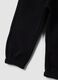 Pantaloni jogger neri in puro cotone per bimba_2