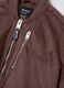 Brown Suede Bomber Jacket_5