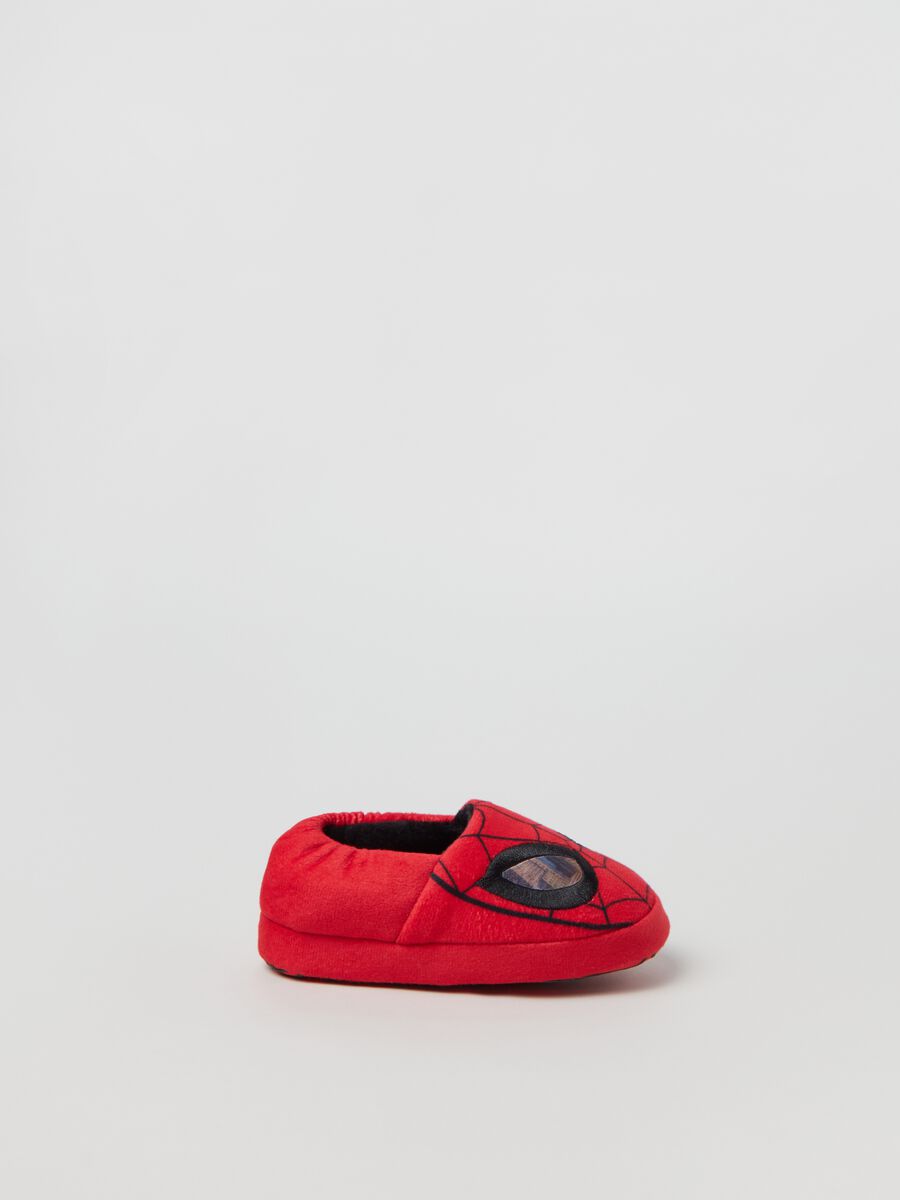 Velour slippers with Spider-Man print_0