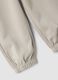 Grey jogger trousers in pure organic cotton with drawstring for baby boy_2