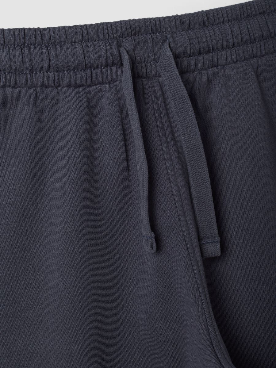 Pantaloni jogger grigi in puro cotone organico_2