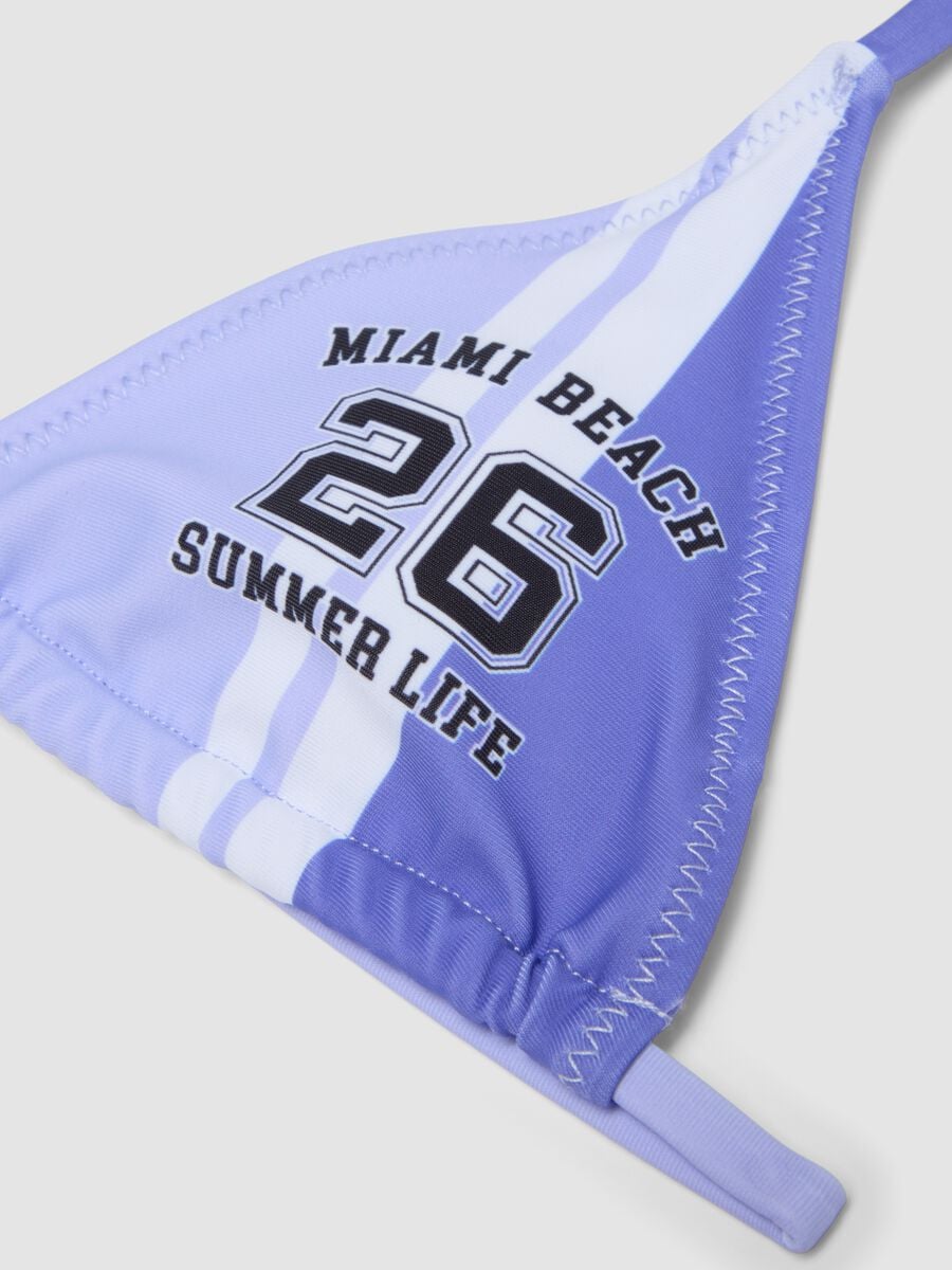 Purple stretch triangle bikini_2