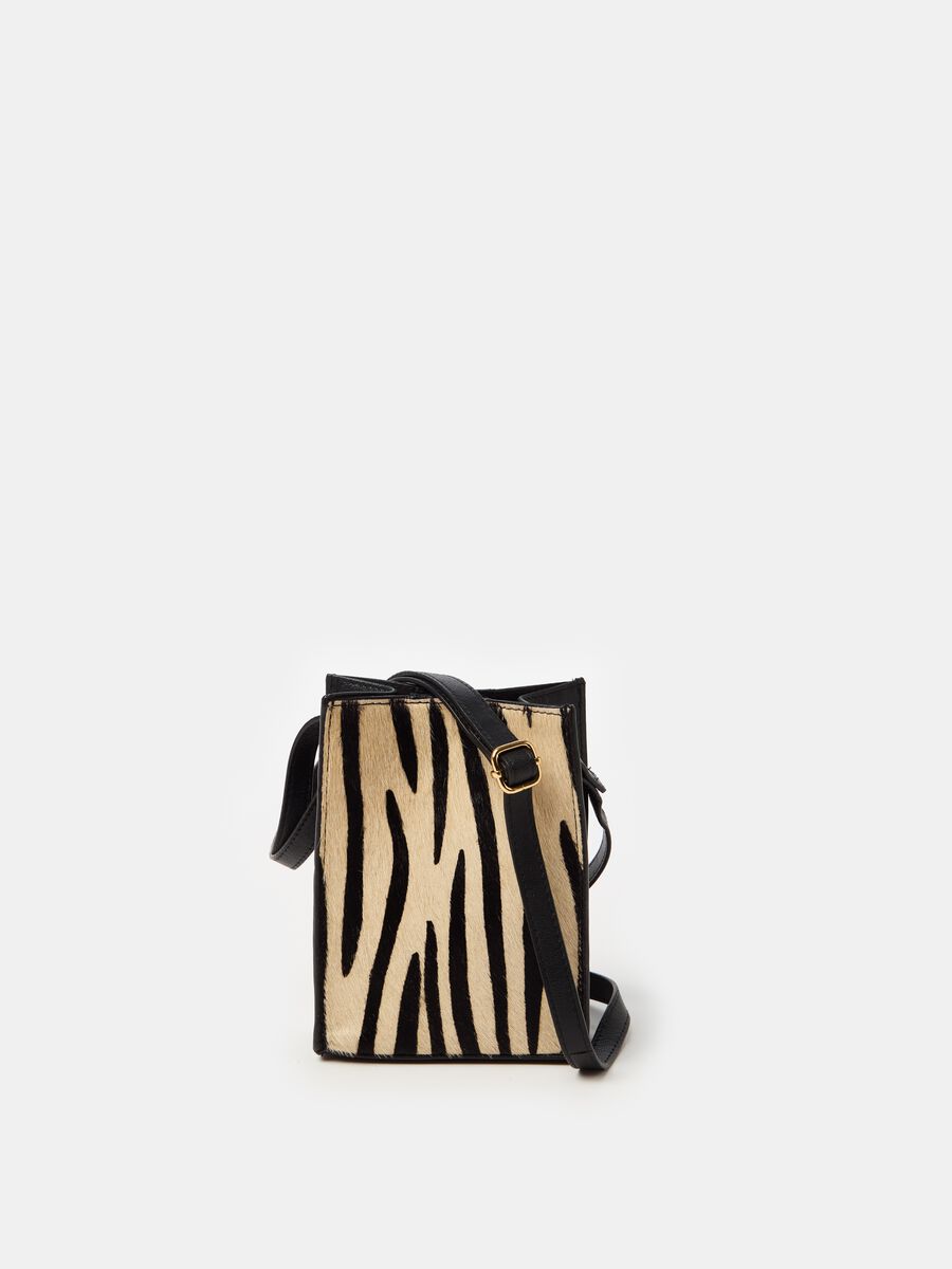 Mini bag in zebra horsehair_0