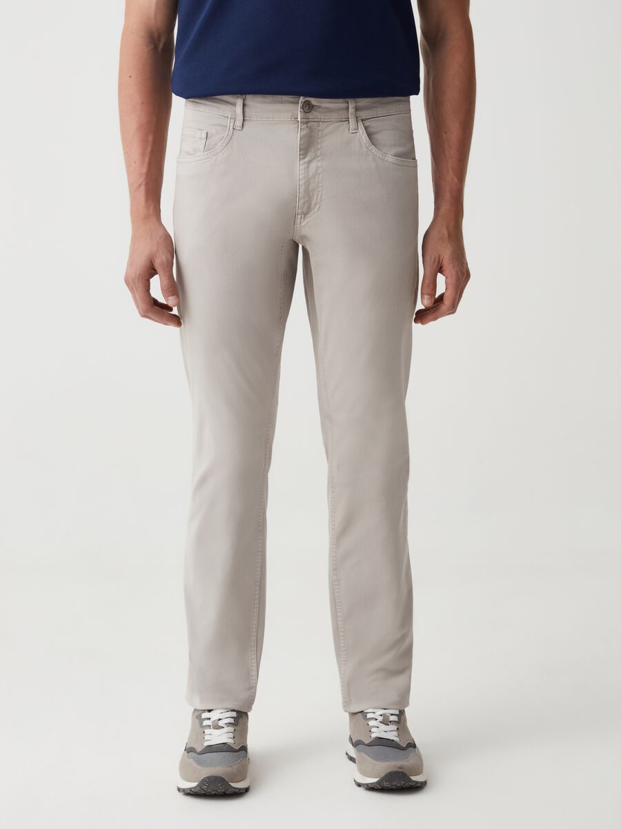 5-pocket, regular-fit trousers_1
