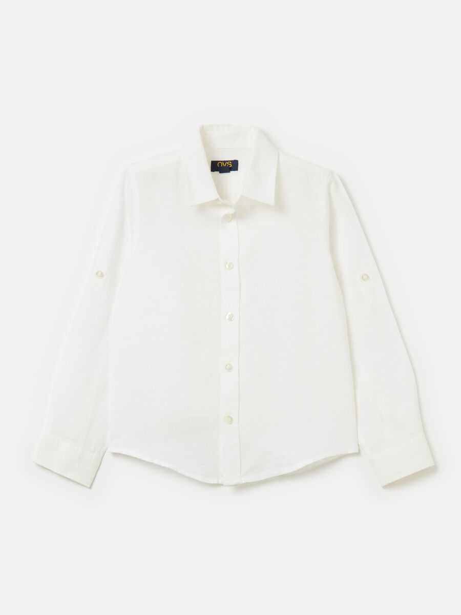 Linen and cotton shirt_0