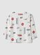 Wei&szlig;es T-Shirt aus reiner Bio-Baumwolle mit Racing-Print f&uuml;r Baby-Jungen_1