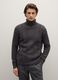 Grey turtleneck jumper regular fit with jacquard pattern_2