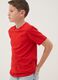 Boys&rsquo; red pure cotton T-shirt, regular fit_0