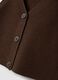 Gilet marrone in misto lana con scollo profondo a V regular fit_5
