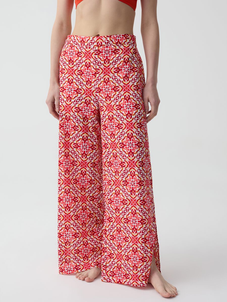 Positano summer trousers with print_1
