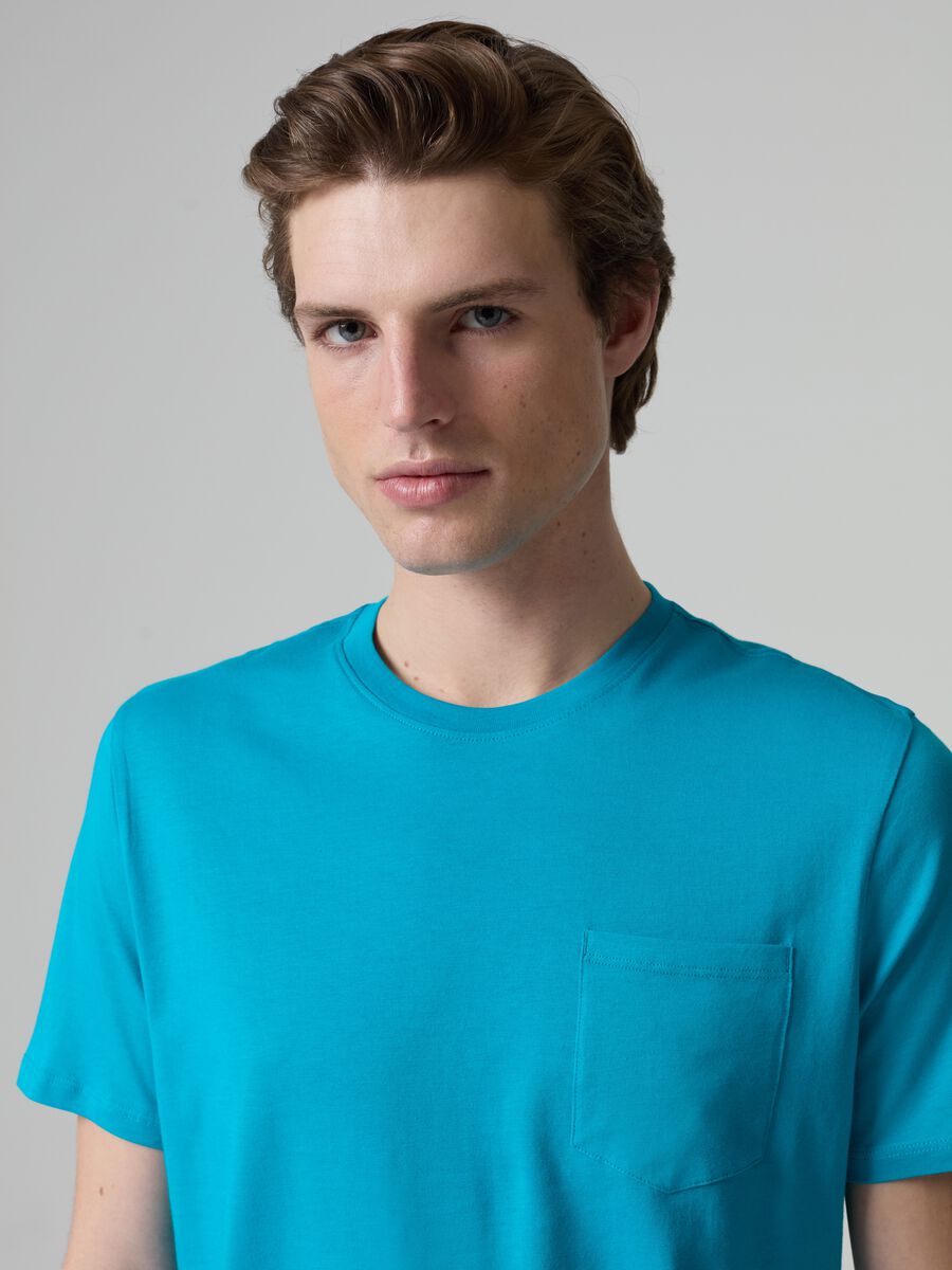 Supima cotton T-shirt with pocket_1