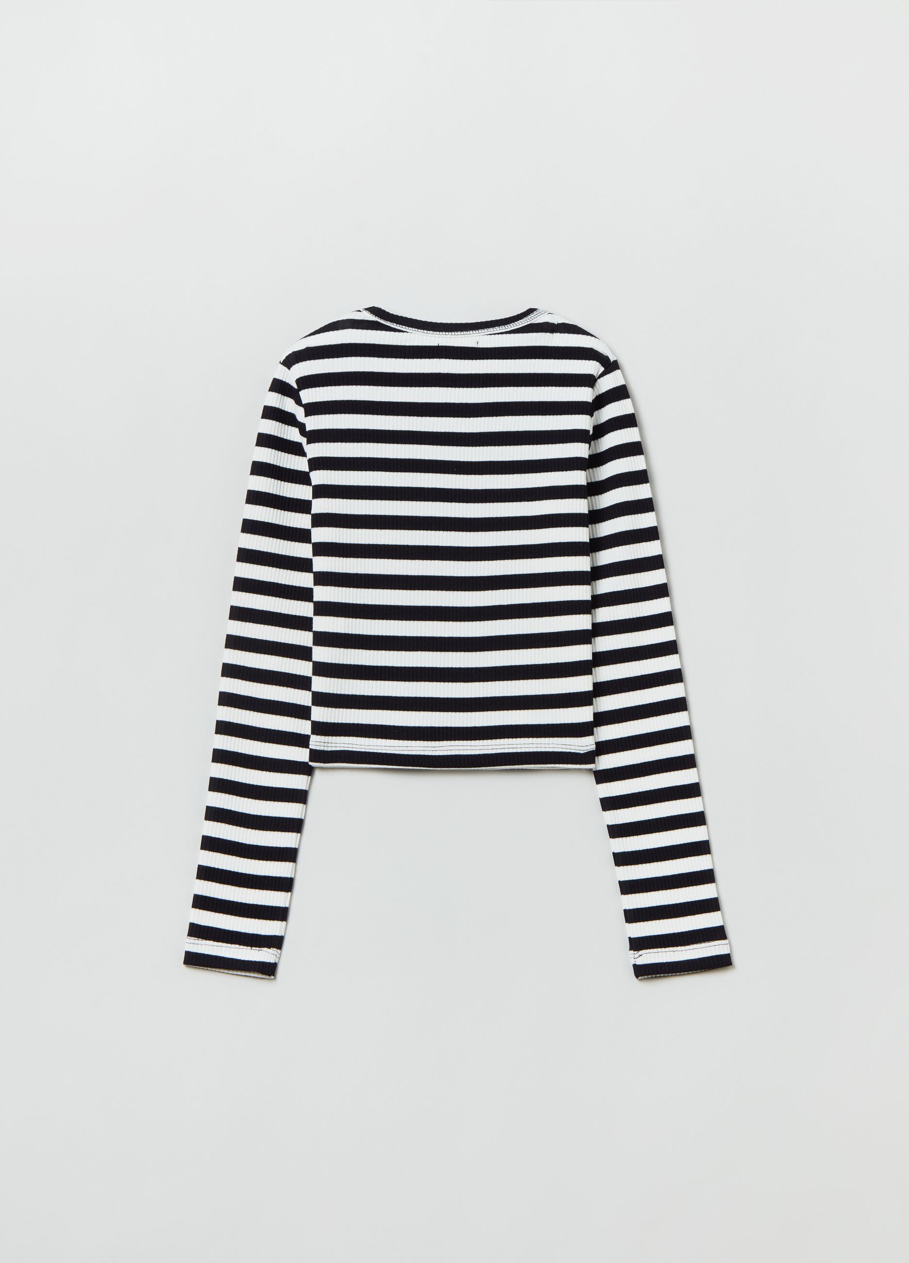 Long-sleeved T-shirt with stripes_1