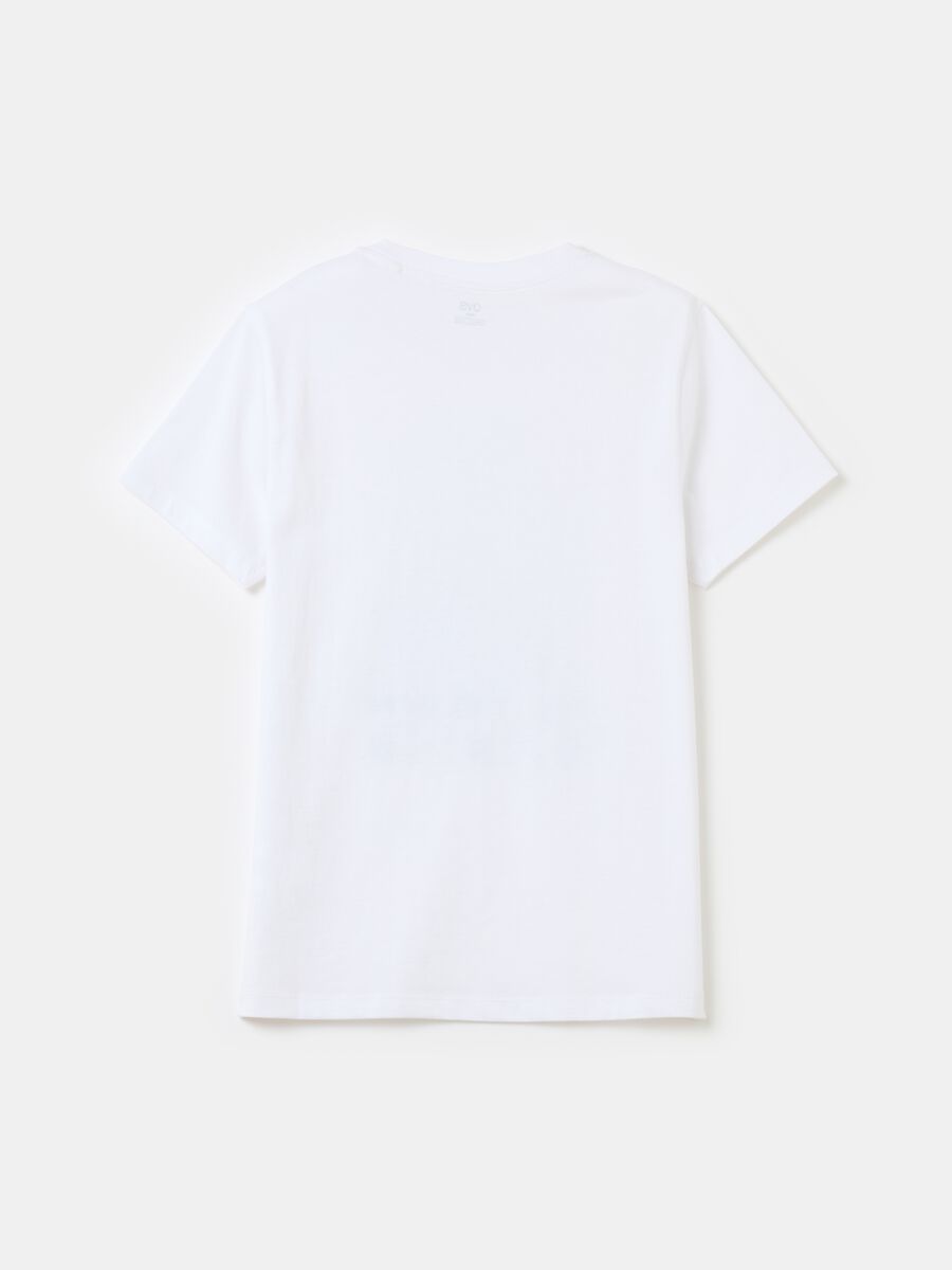 T-shirt in cotone con stampa skateboard_1