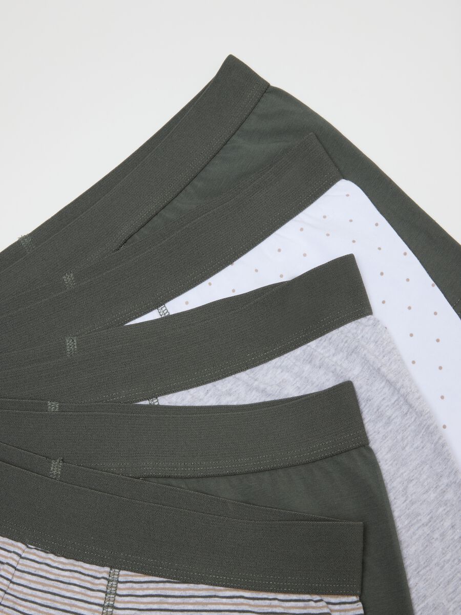 Multipack of stretch cotton multicolour regular fit boxer shorts_5