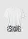 T-shirt multicolore en coton pur coupe regular avec motif_4