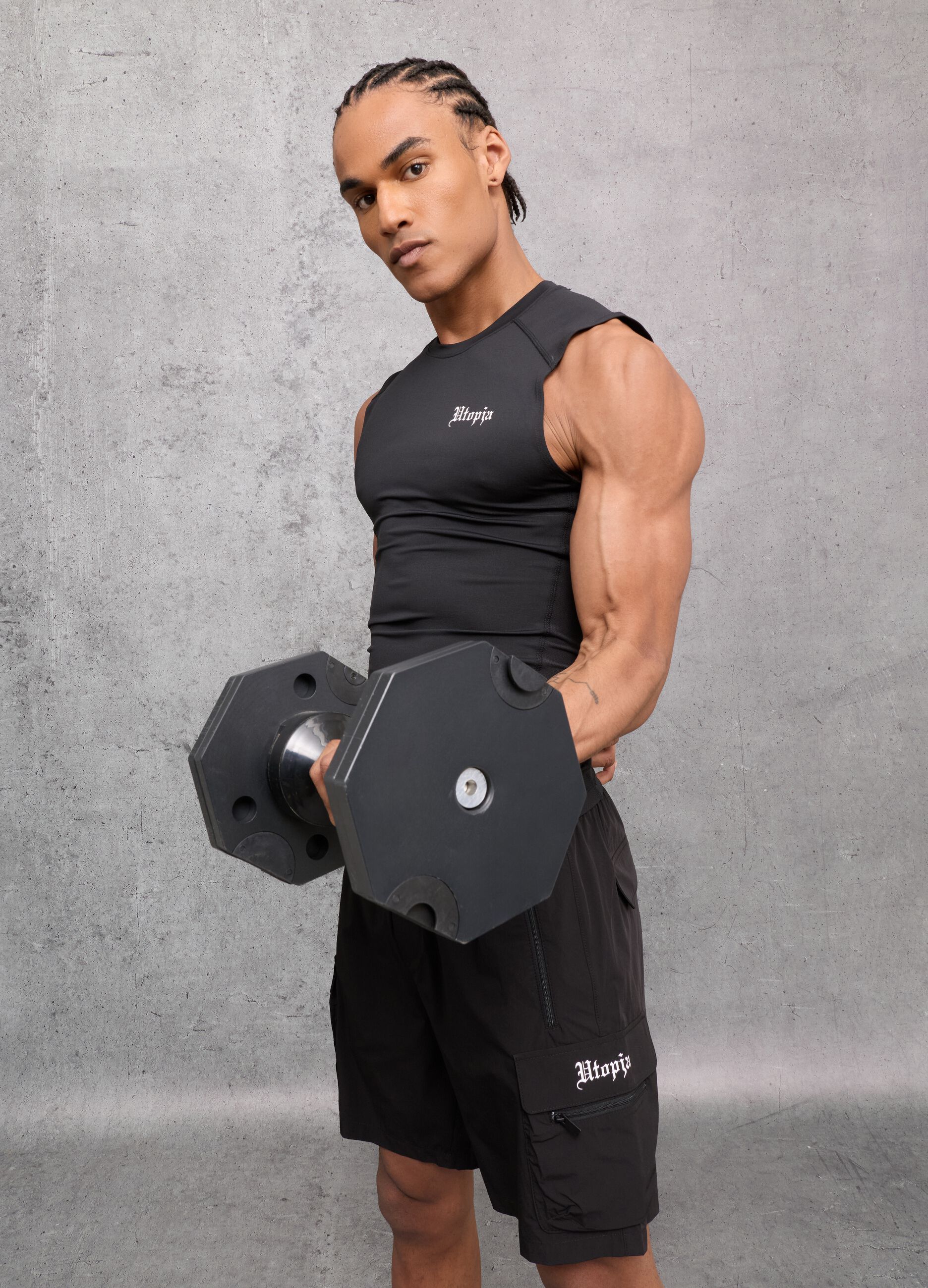 Kombat Active Black Sleeveless Tank Top