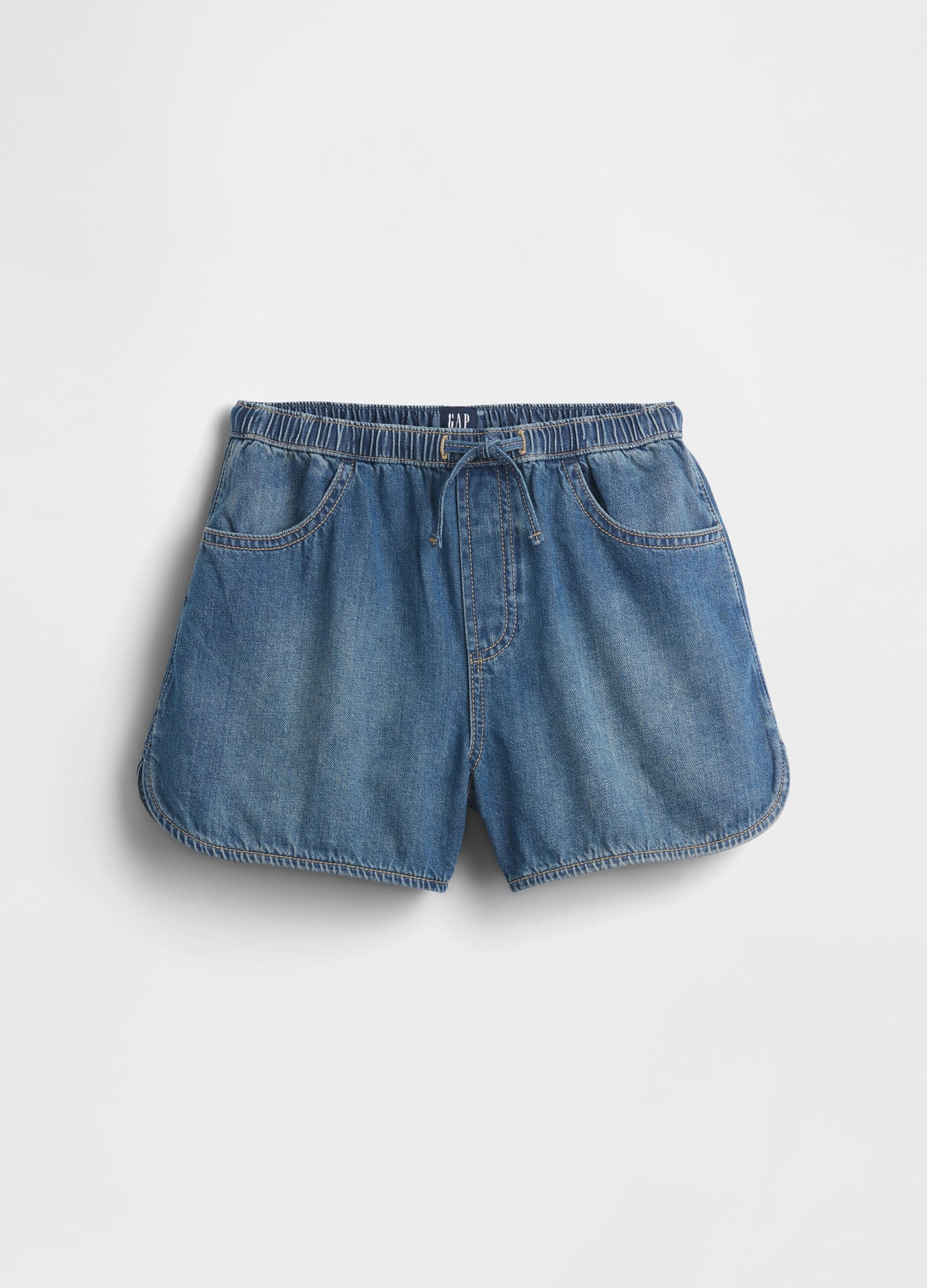 Pure cotton denim shorts