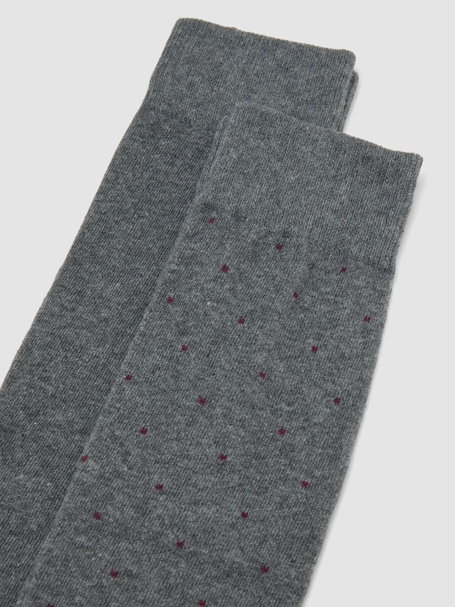3-Pack of Grey Long Socks in Stretch Organic Cotton_1