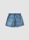 Blaue Denim-Shorts aus 100% Baumwolle f&uuml;r M&auml;dchen, Regular Fit, mit Stern_1