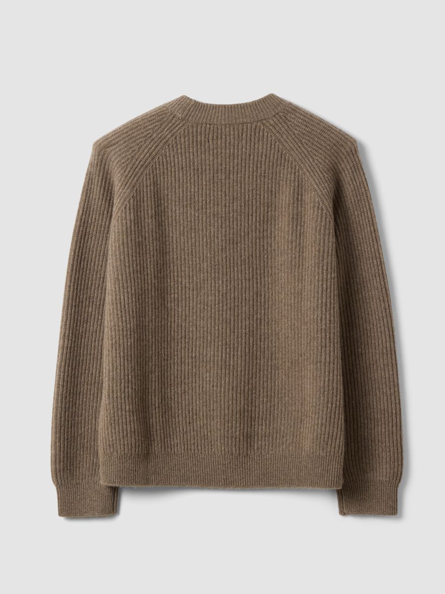 Brown pure cashmere oversized jumper_6