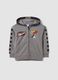 Grey cotton-blend hoodie with Mickey prints for boys_0