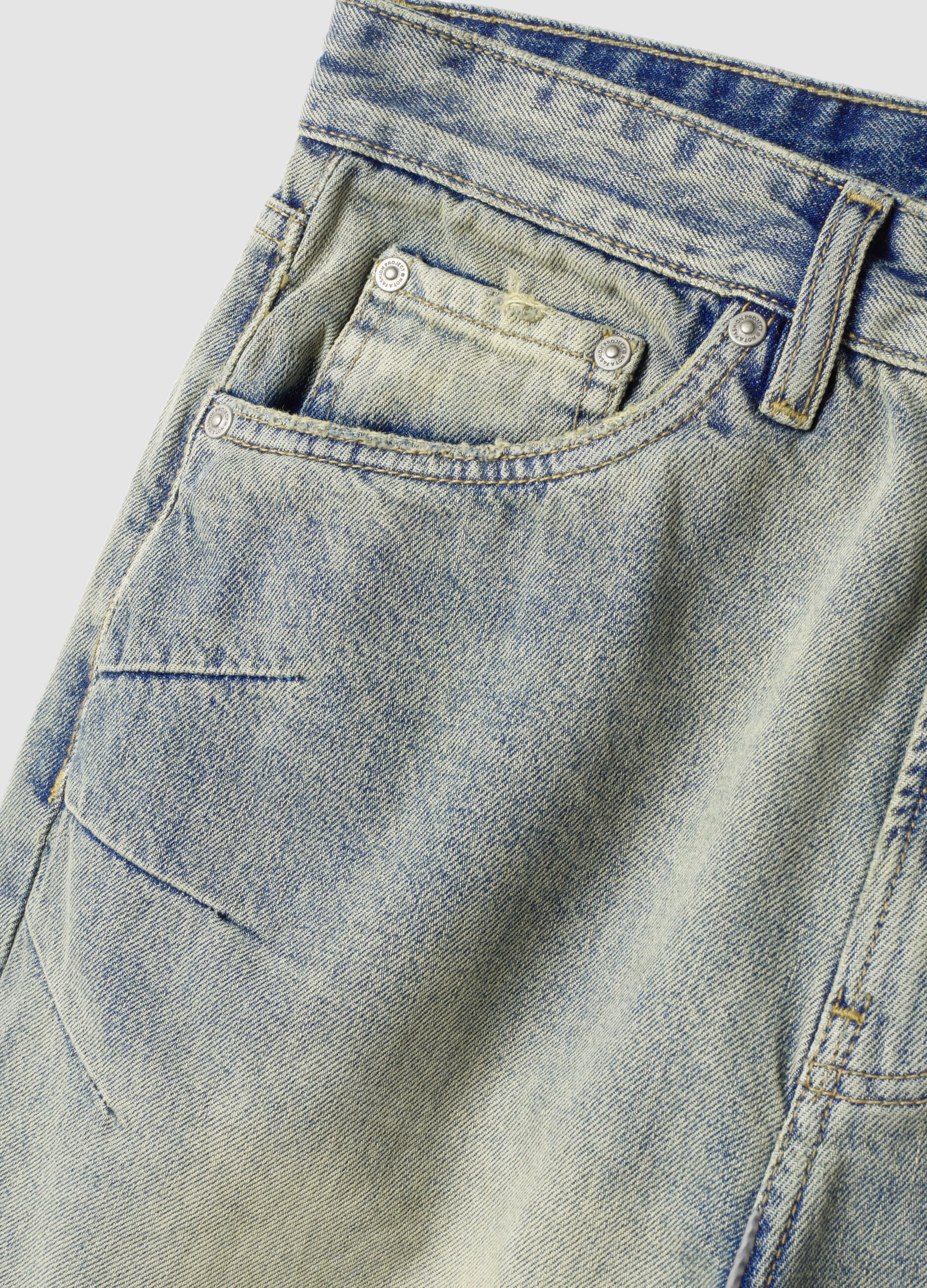 Vintage Wide-Leg Denim in Hellblau