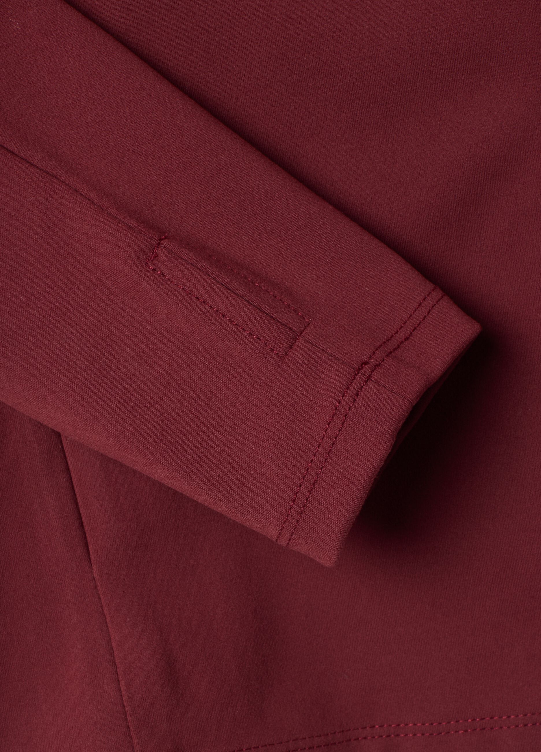 Rote, figurbetonte Full-Zip-Jacke aus Stretchmaterial &ndash; ALTAVIA STUDIO