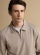Grey stretch cotton-blend piqu&eacute; polo shirt, Easy Dry, regular fit_2