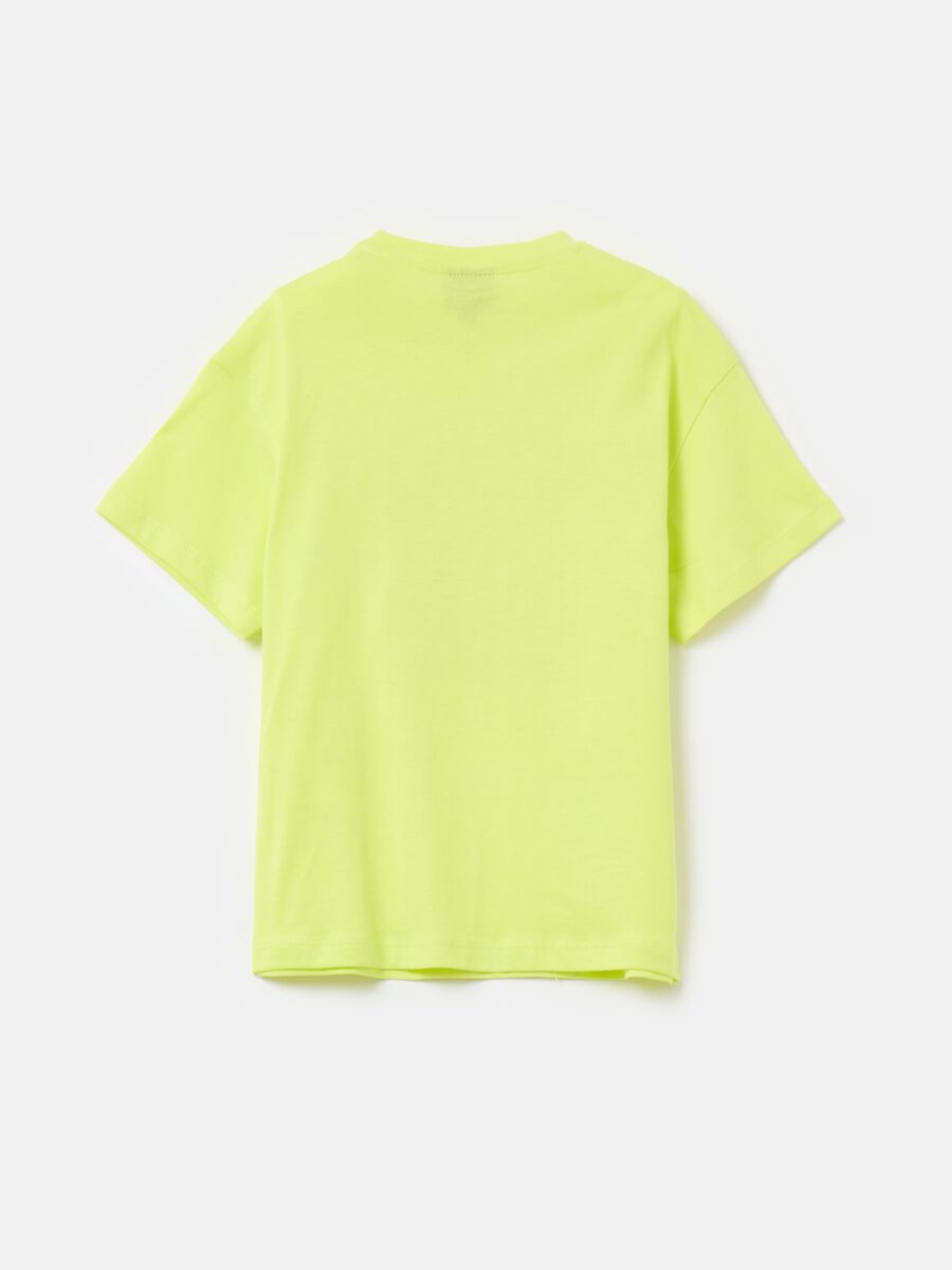 Cotton T-shirt with Yoda print_1