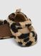 Scarpine beige animalier imbottite con cinturino_1