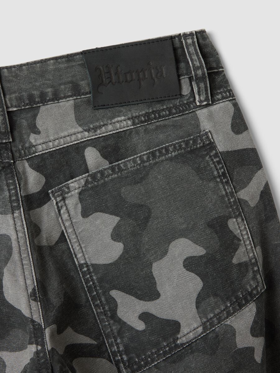 Wide Leg Denim Dark Camo_3