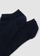 Tripack di calze alla caviglia blu in cotone organico elasticizzato_1
