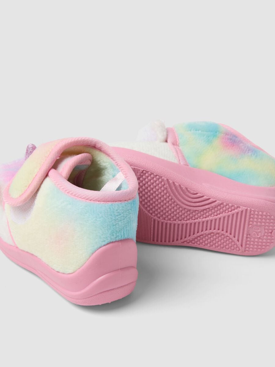 Pink unicorn-pattern slippers_2