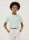 Girls' Green Boxy Fit Pure Cotton T-shirt_0